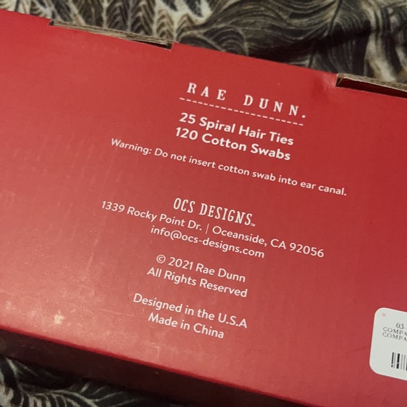 ❤️🎄Rae Dunn naughty & nice Christmas cotton swab hair ties jar set 🎄❤️ - Picture 3 of 3